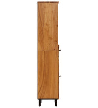 Badschrank 38x33x160 cm Massivholz Akazie