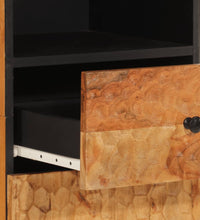 Badschrank 38x33x160 cm Massivholz Akazie