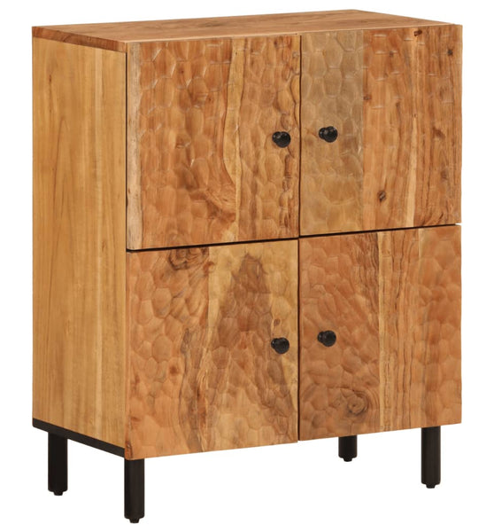 Beistellschrank 60x33x75 cm Massivholz Akazie