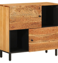 Beistellschrank 80x33x75 cm Massivholz Akazie
