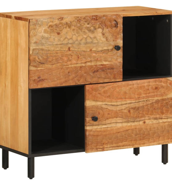 Beistellschrank 80x33x75 cm Massivholz Akazie