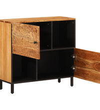 Beistellschrank 80x33x75 cm Massivholz Akazie