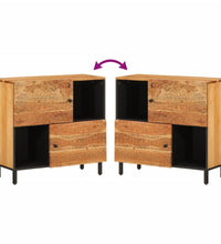 Beistellschrank 80x33x75 cm Massivholz Akazie