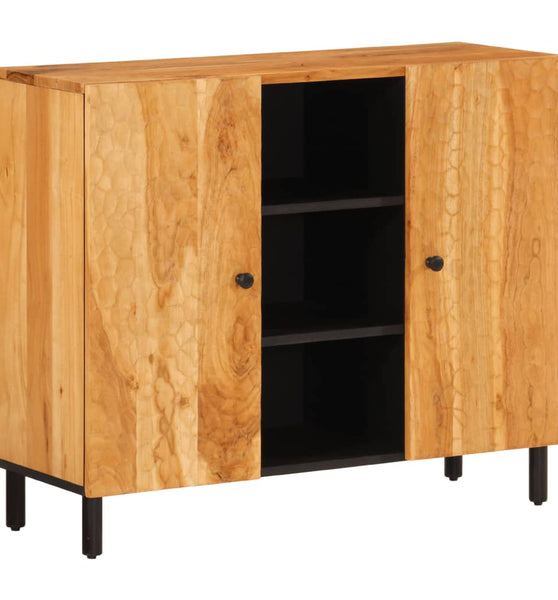Beistellschrank 90x33x75 cm Massivholz Akazie