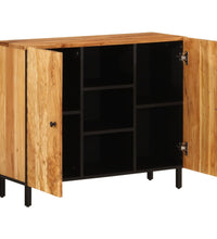 Beistellschrank 90x33x75 cm Massivholz Akazie