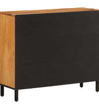 Beistellschrank 90x33x75 cm Massivholz Akazie