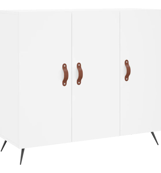 Sideboard Weiß 90x34x80 cm Holzwerkstoff