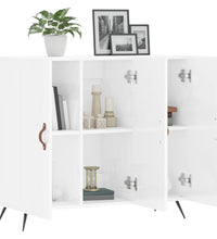 Sideboard Hochglanz-Weiß 90x34x80 cm Holzwerkstoff