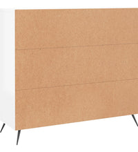 Sideboard Hochglanz-Weiß 90x34x80 cm Holzwerkstoff