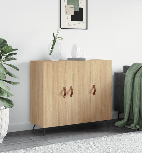 Sideboard Sonoma-Eiche 90x34x80 cm Holzwerkstoff