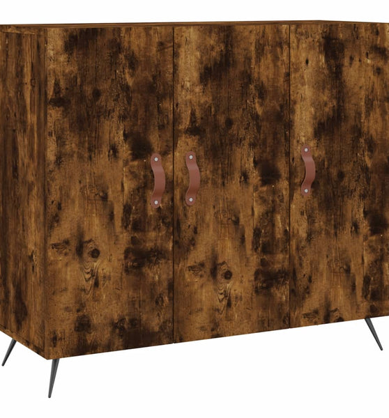 Sideboard Räuchereiche 90x34x80 cm Holzwerkstoff