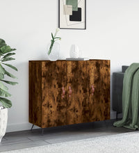 Sideboard Räuchereiche 90x34x80 cm Holzwerkstoff