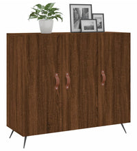 Sideboard Braun Eichen-Optik 90x34x80 cm Holzwerkstoff