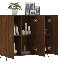 Sideboard Braun Eichen-Optik 90x34x80 cm Holzwerkstoff