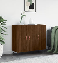 Sideboard Braun Eichen-Optik 90x34x80 cm Holzwerkstoff