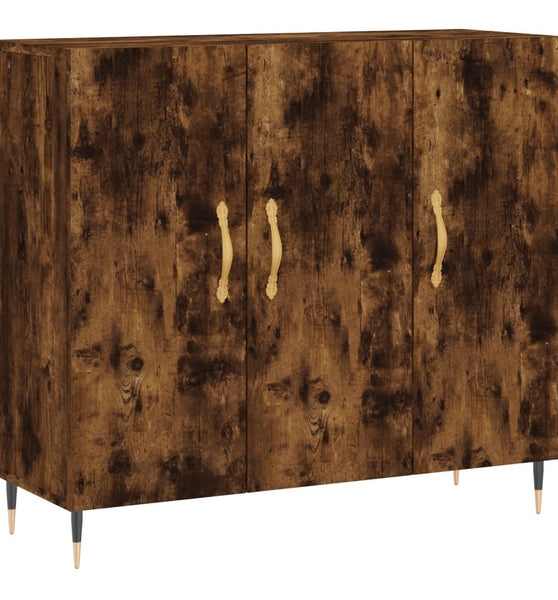 Sideboard Räuchereiche 90x34x80 cm Holzwerkstoff