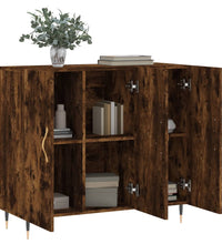 Sideboard Räuchereiche 90x34x80 cm Holzwerkstoff