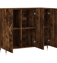 Sideboard Räuchereiche 90x34x80 cm Holzwerkstoff
