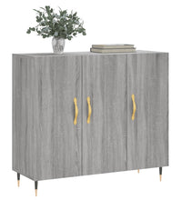 Sideboard Grau Sonoma 90x34x80 cm Holzwerkstoff