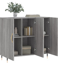 Sideboard Grau Sonoma 90x34x80 cm Holzwerkstoff