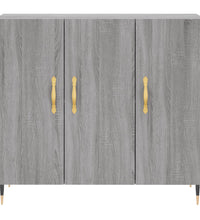 Sideboard Grau Sonoma 90x34x80 cm Holzwerkstoff