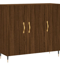 Sideboard Braun Eichen-Optik 90x34x80 cm Holzwerkstoff