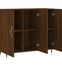 Sideboard Braun Eichen-Optik 90x34x80 cm Holzwerkstoff