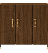 Sideboard Braun Eichen-Optik 90x34x80 cm Holzwerkstoff