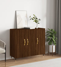 Sideboard Braun Eichen-Optik 90x34x80 cm Holzwerkstoff