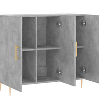 Sideboard Betongrau 90x34x80 cm Holzwerkstoff
