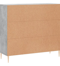 Sideboard Betongrau 90x34x80 cm Holzwerkstoff