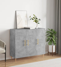 Sideboard Betongrau 90x34x80 cm Holzwerkstoff