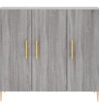 Sideboard Grau Sonoma 90x34x80 cm Holzwerkstoff