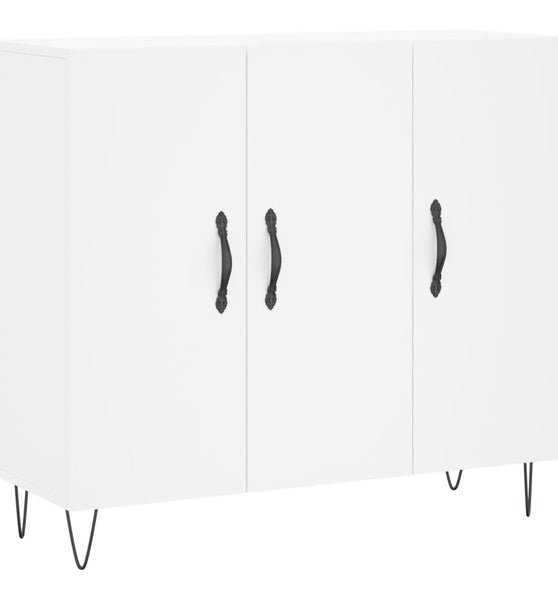 Sideboard Weiß 90x34x80 cm Holzwerkstoff
