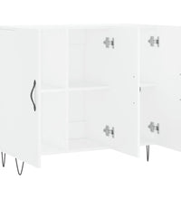 Sideboard Weiß 90x34x80 cm Holzwerkstoff