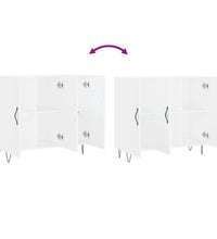 Sideboard Weiß 90x34x80 cm Holzwerkstoff