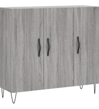 Sideboard Grau Sonoma 90x34x80 cm Holzwerkstoff