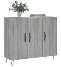 Sideboard Grau Sonoma 90x34x80 cm Holzwerkstoff