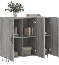 Sideboard Grau Sonoma 90x34x80 cm Holzwerkstoff