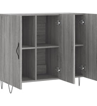 Sideboard Grau Sonoma 90x34x80 cm Holzwerkstoff