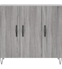 Sideboard Grau Sonoma 90x34x80 cm Holzwerkstoff