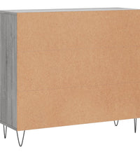 Sideboard Grau Sonoma 90x34x80 cm Holzwerkstoff