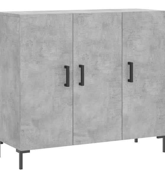 Sideboard Betongrau 90x34x80 cm Holzwerkstoff