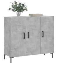 Sideboard Betongrau 90x34x80 cm Holzwerkstoff