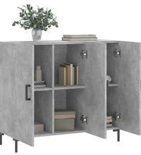 Sideboard Betongrau 90x34x80 cm Holzwerkstoff