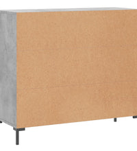 Sideboard Betongrau 90x34x80 cm Holzwerkstoff