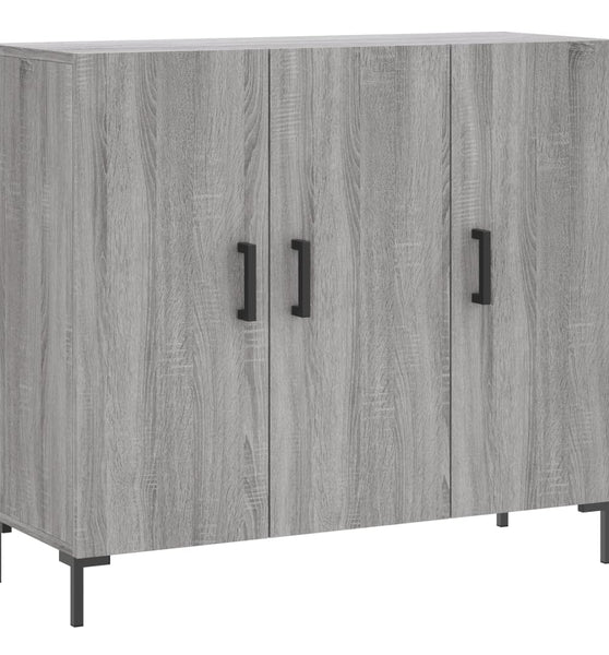 Sideboard Grau Sonoma 90x34x80 cm Holzwerkstoff