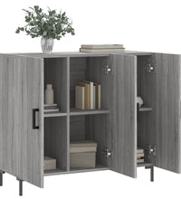 Sideboard Grau Sonoma 90x34x80 cm Holzwerkstoff