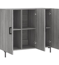 Sideboard Grau Sonoma 90x34x80 cm Holzwerkstoff