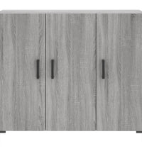 Sideboard Grau Sonoma 90x34x80 cm Holzwerkstoff